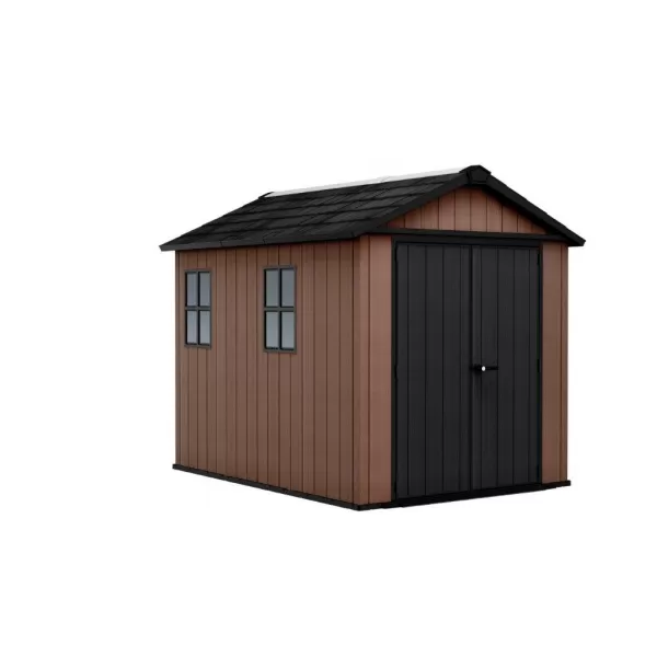 Zahradní domek Keter Newton Plus wide 9x7,5 hnědý, s podlahou