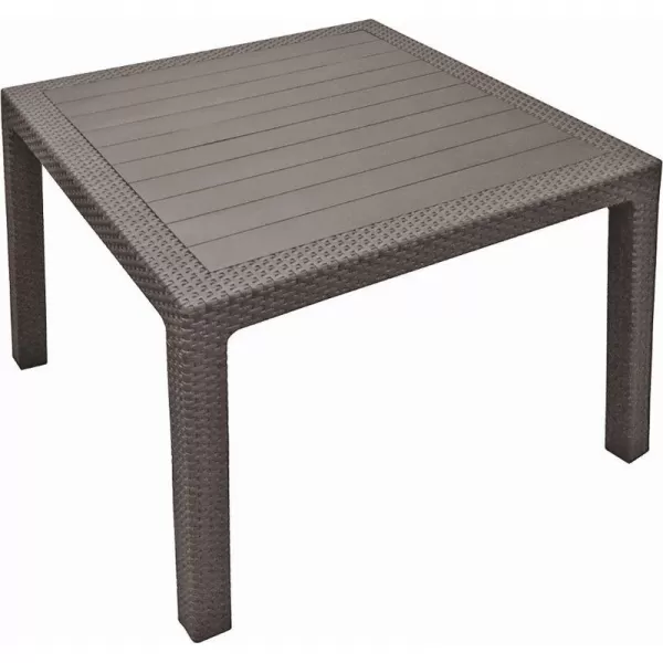 Zahradní nábytek set dvě dvousedačky + dvě křesla + stůl cappuccino Keter Corfu Fiesta 610354