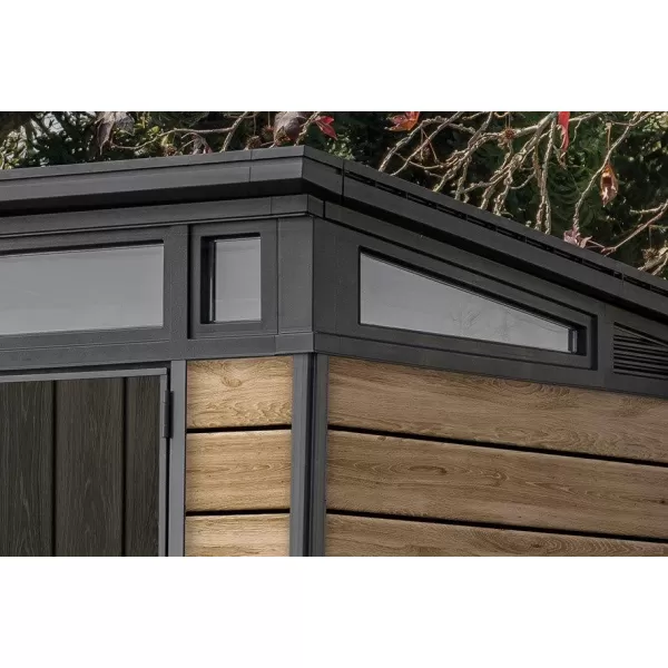 Záhradný domček 9x7 Ashwood, s podlahou Keter PENT Signature 610674