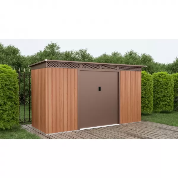 Zahradní domek G21 GRAH 483 - 340 x 142 cm, hnědý 6390092