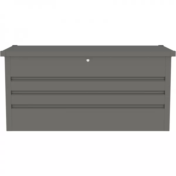 Záhradný box G21 Denver 400 L, metalický šedý plechový 63900851