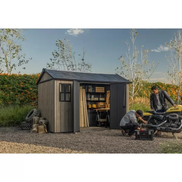 Zahradní domek 7,5 x 11 Ashwood, s podlahou Keter Apex 612048