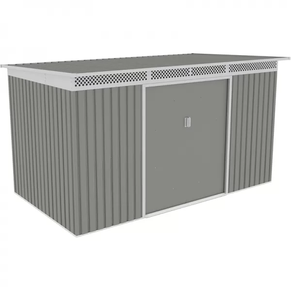 Zahradní domek G21 GRAH 700 - 340 x 206 cm, metalický šedý 63900993