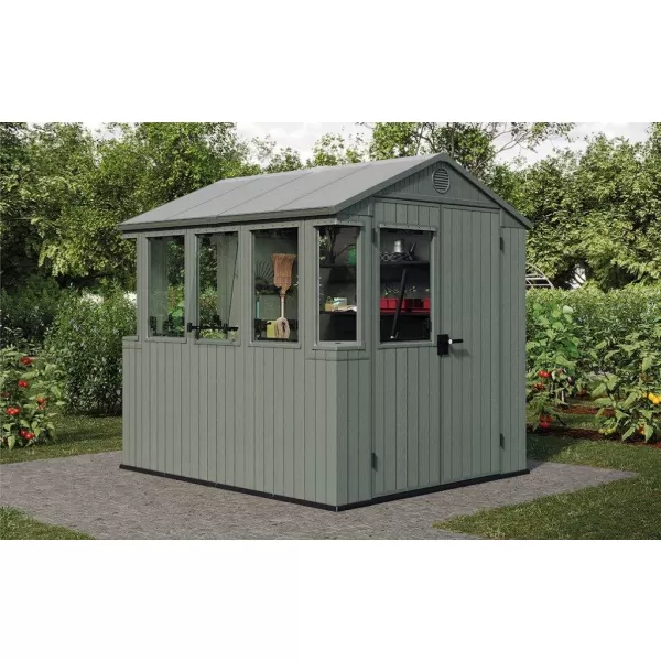Zahradní domek s podlahou Keter Potting Shed 2v1 zelený 610699