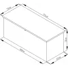 Zahradní box G21 Denver 770 L, metalický šedý plechový 63900853