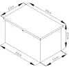 Zahradní box G21 Denver 280 L, metalický šedý plechový 63900850
