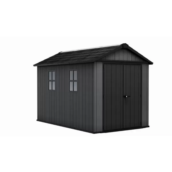 Záhradný domček Keter Newton Plus wide 11x7,5 sivý, s podlahou