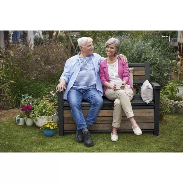 Zahradní lavice Keter Deco Garden Bench Walnut 612055