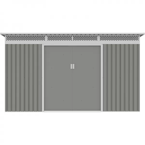Záhradný domček G21 GRAH 1132 - 340 x 333 cm, metalický šedý 63900995