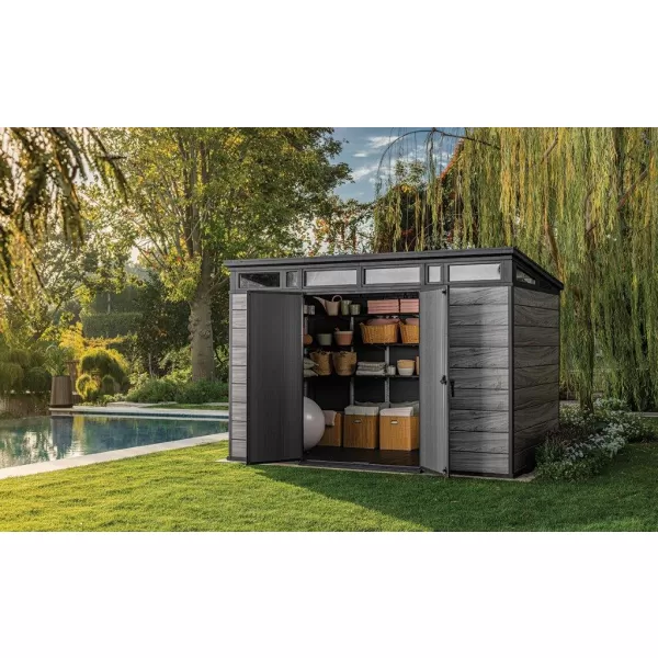 Zahradní domek Keter PENT Signature 11x7 Storm Grey, s podlahou