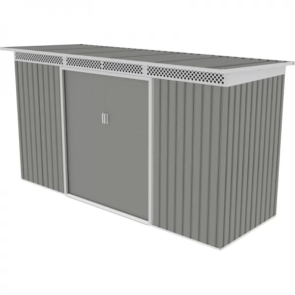Zahradní domek G21 GRAH 483 - 340 x 142 cm, metalický šedý 63900992