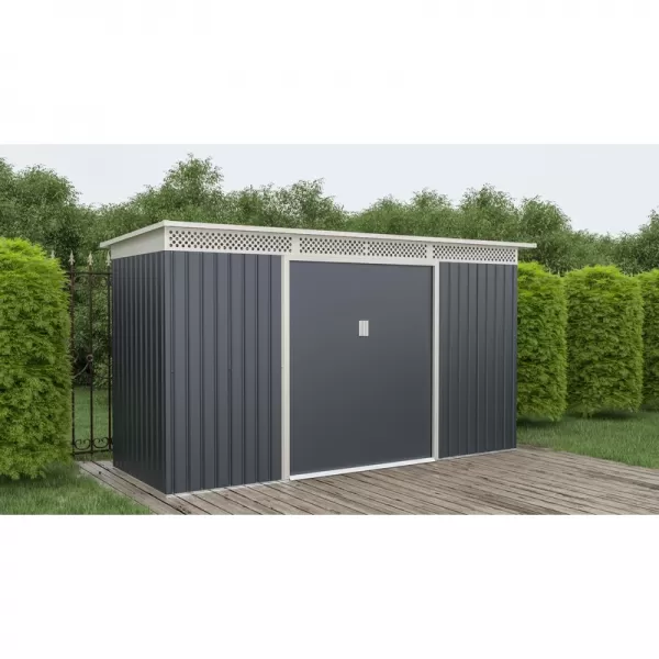 Zahradní domek G21 GRAH 483 - 340 x 142 cm, antracitový 6390091