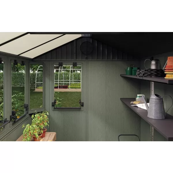 Zahradní domek s podlahou Keter Potting Shed 2v1 zelený 610699
