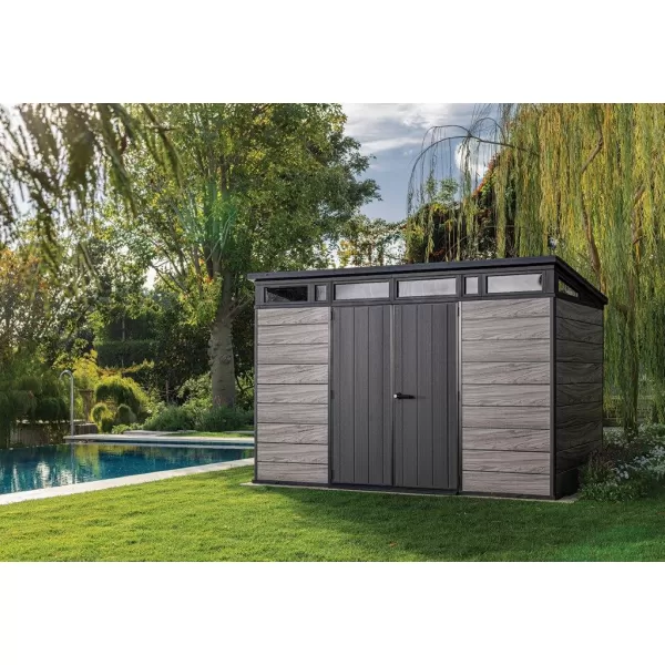Zahradní domek Keter PENT Signature 11x7 Storm Grey, s podlahou