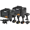 Aku kombo sada 18V/3x5,0Ah DCD86 + DCF86 + DCF99 + DCF92 + DCG45 McLaren DeWALT DCK5222MP3T