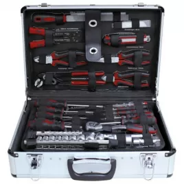 Profesionálny hliníkový kufrík na náradie so 162 dielmi ZUR-TS0495